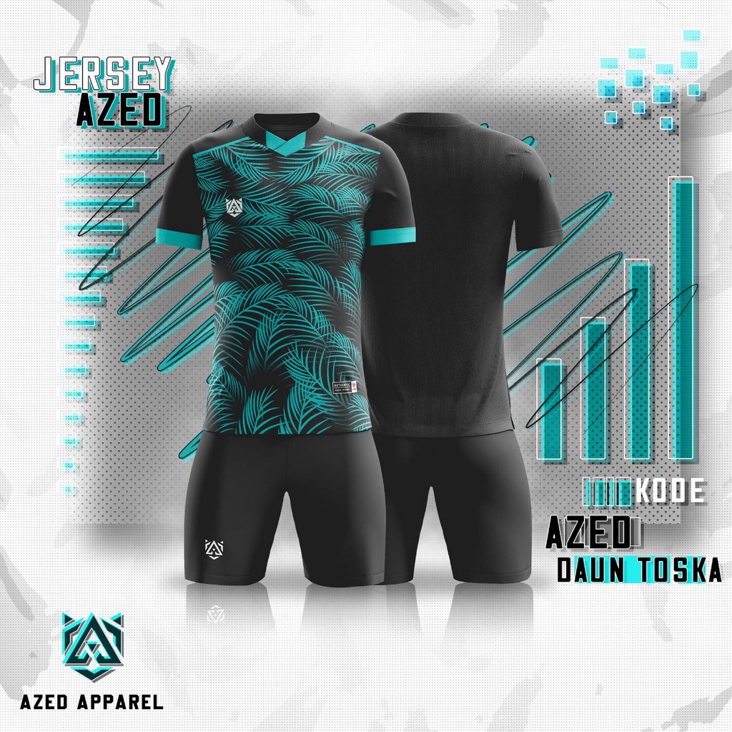 [JERSEY ORI] KAOS SETELAN JERSEY PRINTING ORIGINAL AZED - OLAHRAGA BAJU FUTSAL/ VOLLY