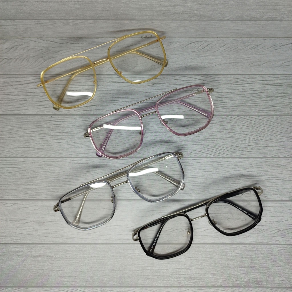 Kacamata Lensa Photocromic Ala Raffi Ahmad dan Nagita Frame Kotak Besar Korea Retro Style Pria wanita