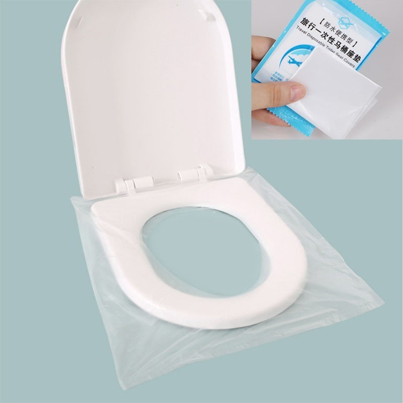 Alas Duduk Kloset Travel Toilet Seat Cover Disposable Plastik
