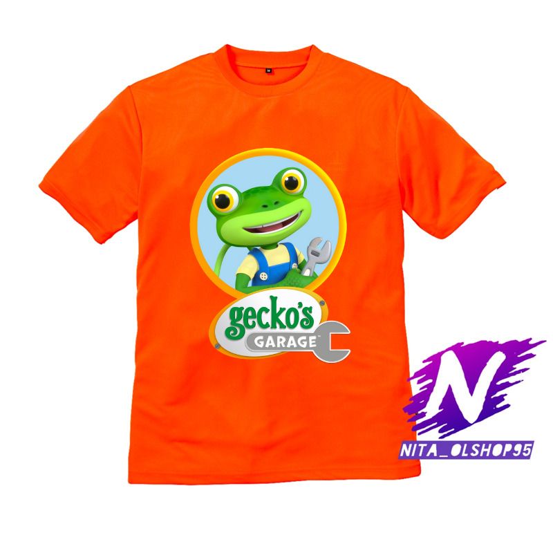 BAJU ANAK KAOS ANAK GECKO'S GARAGE GECKO GARAGE