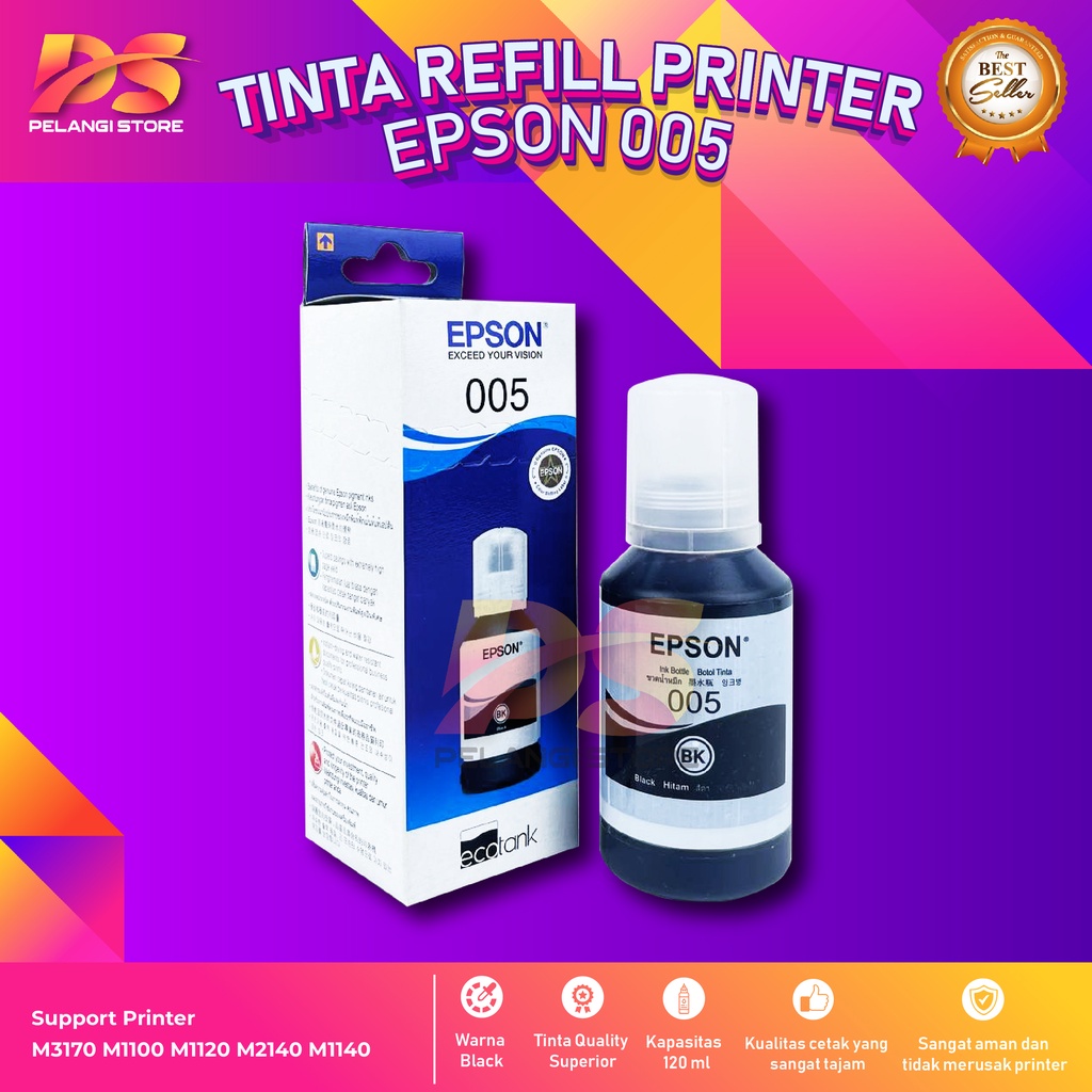 Tinta Epson 005 Tinta Printer M3170 M1100 M1120 M2140 M1140 Warehouse Sale