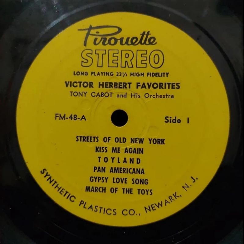 Kaset Vinyl Piringan Hitam 12 inch Victor Herbert Favorites