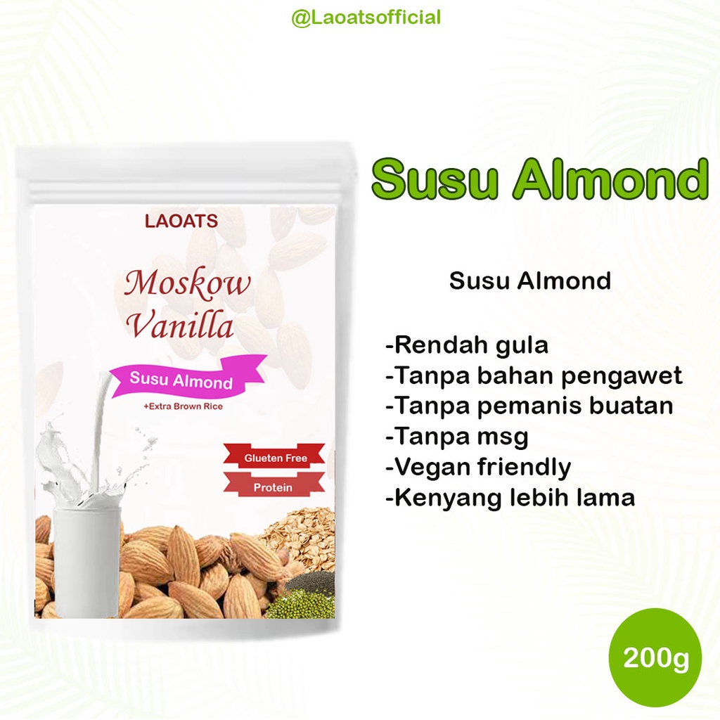 

Susu Almond Susu Almond Diet Rendah Kalori Susu Almond Laoats Moskow Vanilla (200g)