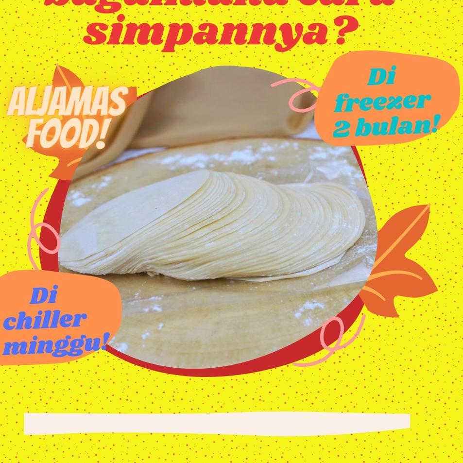

[KODE PRODUK MGSJT4076] Kulit dimsum 7.5 cm 100 pcs/pangsit/gyoza