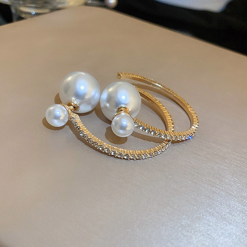 New Arrival Stud Earrings Fashion Logam Bulat Wanita Klasik Lingkaran Besar Sederhana Trendi Perempuan Trendi Perhiasan