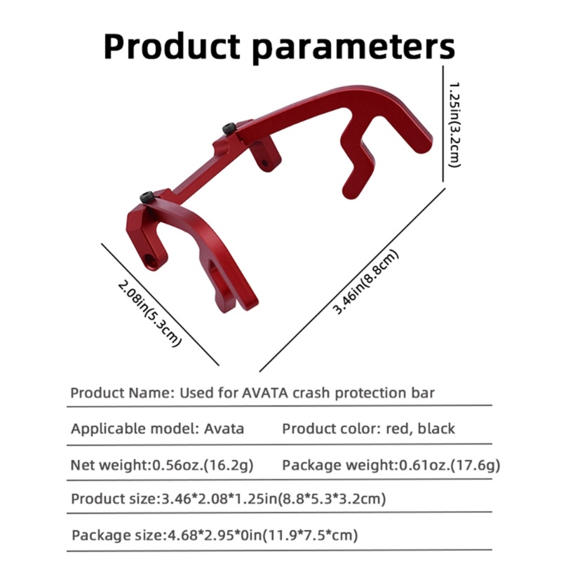 Zzz Aluminium Alloy Gimbal Lensa Bumper Top Protection Camera Protective Bar Anti-Tabrakan Untuk AVATA Aksesoris