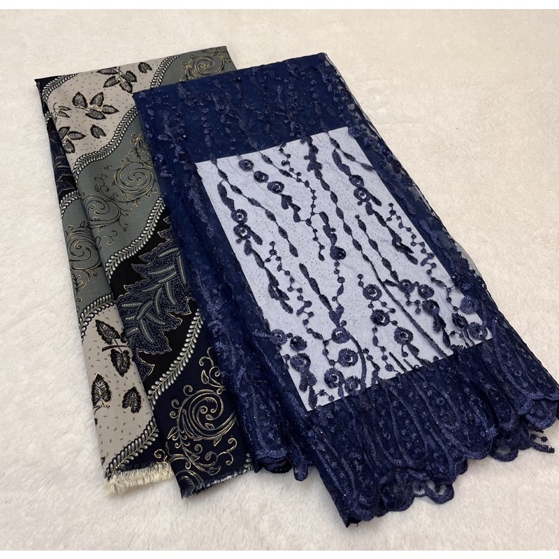 Set/Paket Kain Bridesmaid Tile Bordir mutiara & Batik