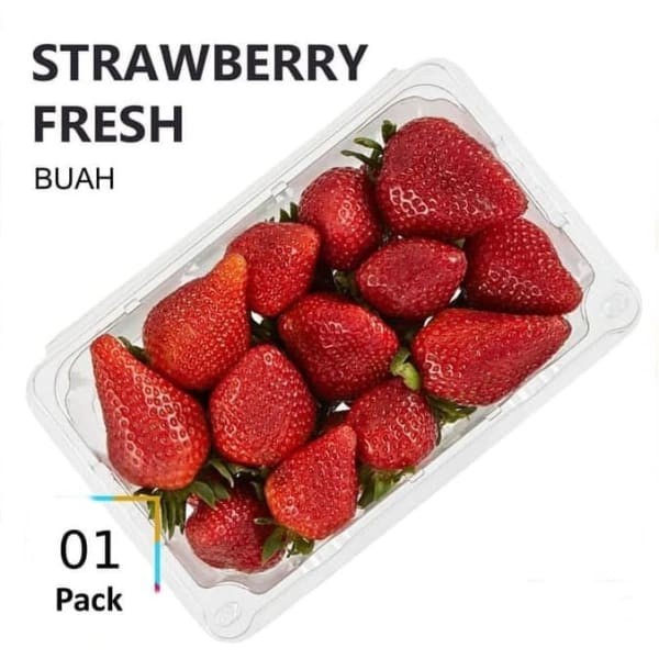 FCW - Buah Strawberry Per Pack 200 Gram -+