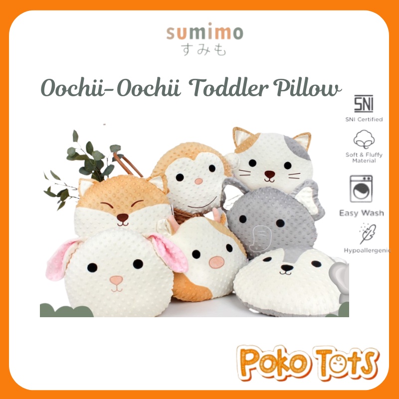 Sumimo Oochii Oochii Toddler Pillow Bantal Balita Bantal Karakter Sumimo