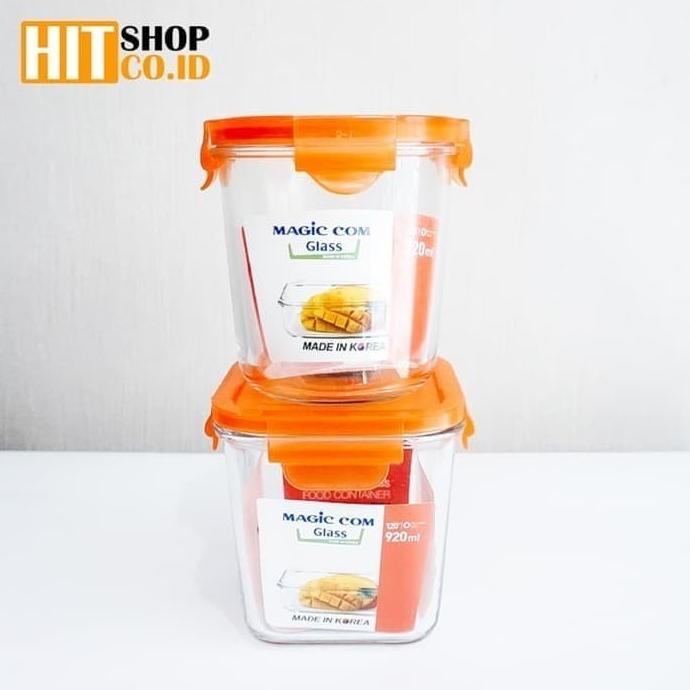 YONG MA - Magic Com Glass - Tempat/Kotak Makanan Kaca 720 & 920 ML