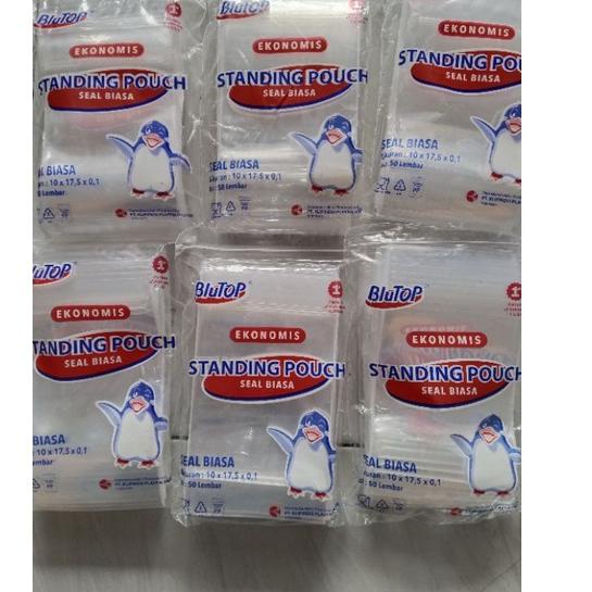 

⚡COD⚡ standing pouch ukuran 10x17 cm seal biasa (polos)1 pack isi 50 pcsKarungan isi 94 pack kena harga 11,000 minim 5 karung 10,700 untuk karungan bs chat admin