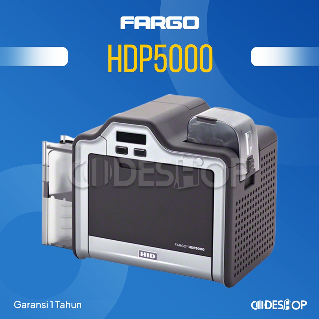 Printer ID Card Fargo HDP 5000 Single Side Retransfer Thermal Printing