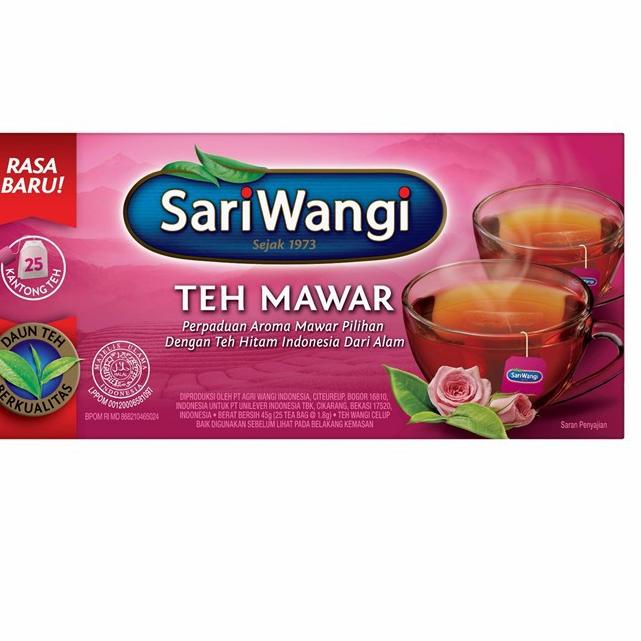 

☮ Sariwangi Teh Mawar Celup Isi 25 ₨
