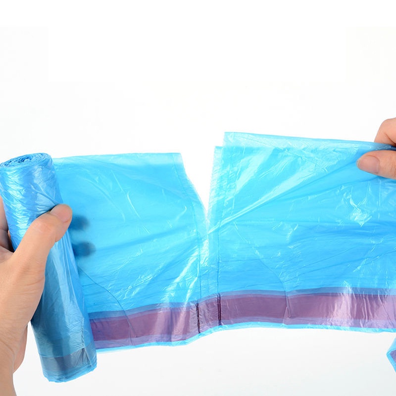 Kantong Sampah Refill Plastik Plus Tali Gulung Trash Bag Roll Anti Ribet Plastik Kantong Tali Praktis Untuk Sampah