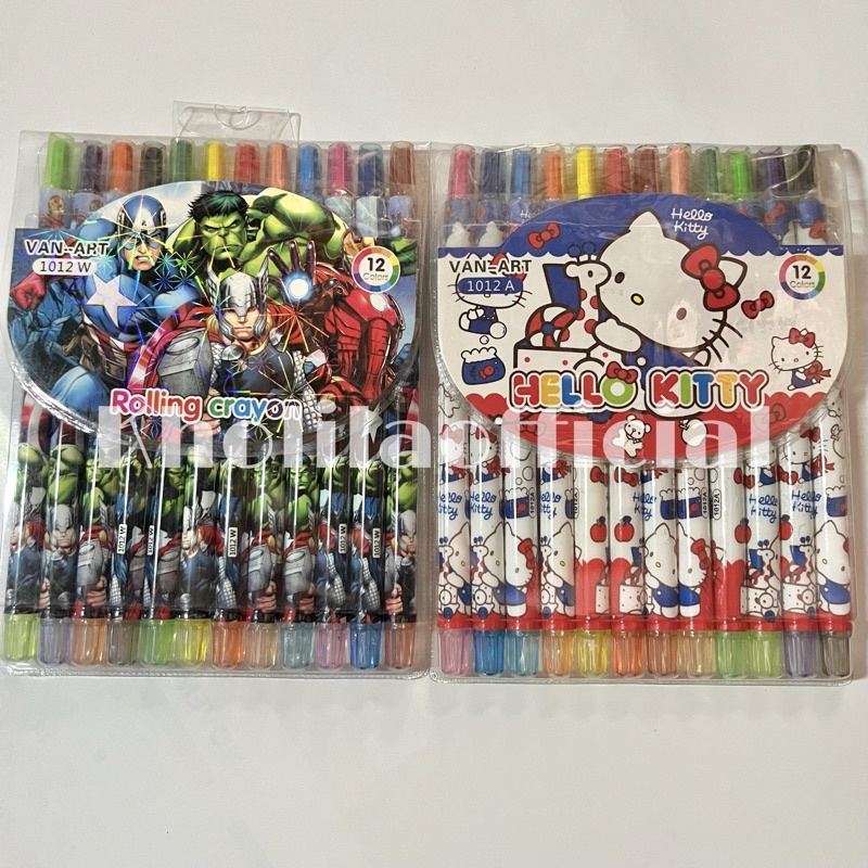 

CRAYON PUTAR PANJANG 12 WARNA KARAKTER VAN-ART