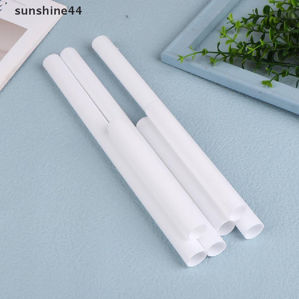 Sunshine 10Pcs 15/31cm Batang Penyangga Kue Piling Straw Dowels Plastik Putih.