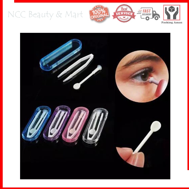 * NCC * Penjepit Contact Lens Capitan Lensa Kontak Mata Aplikator Softlens
