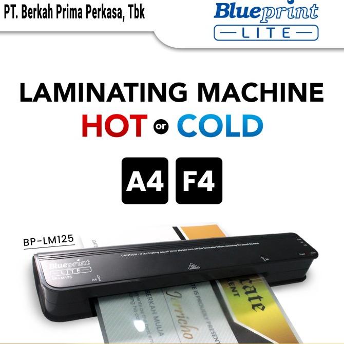 

Mesin Laminating BLUEPRINT LM125 Hot and Cold Laminating Machine A4 F4