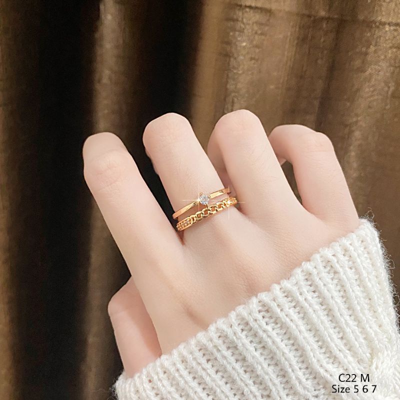 Cincin Xuping Wanita Cincin Murah C22 M