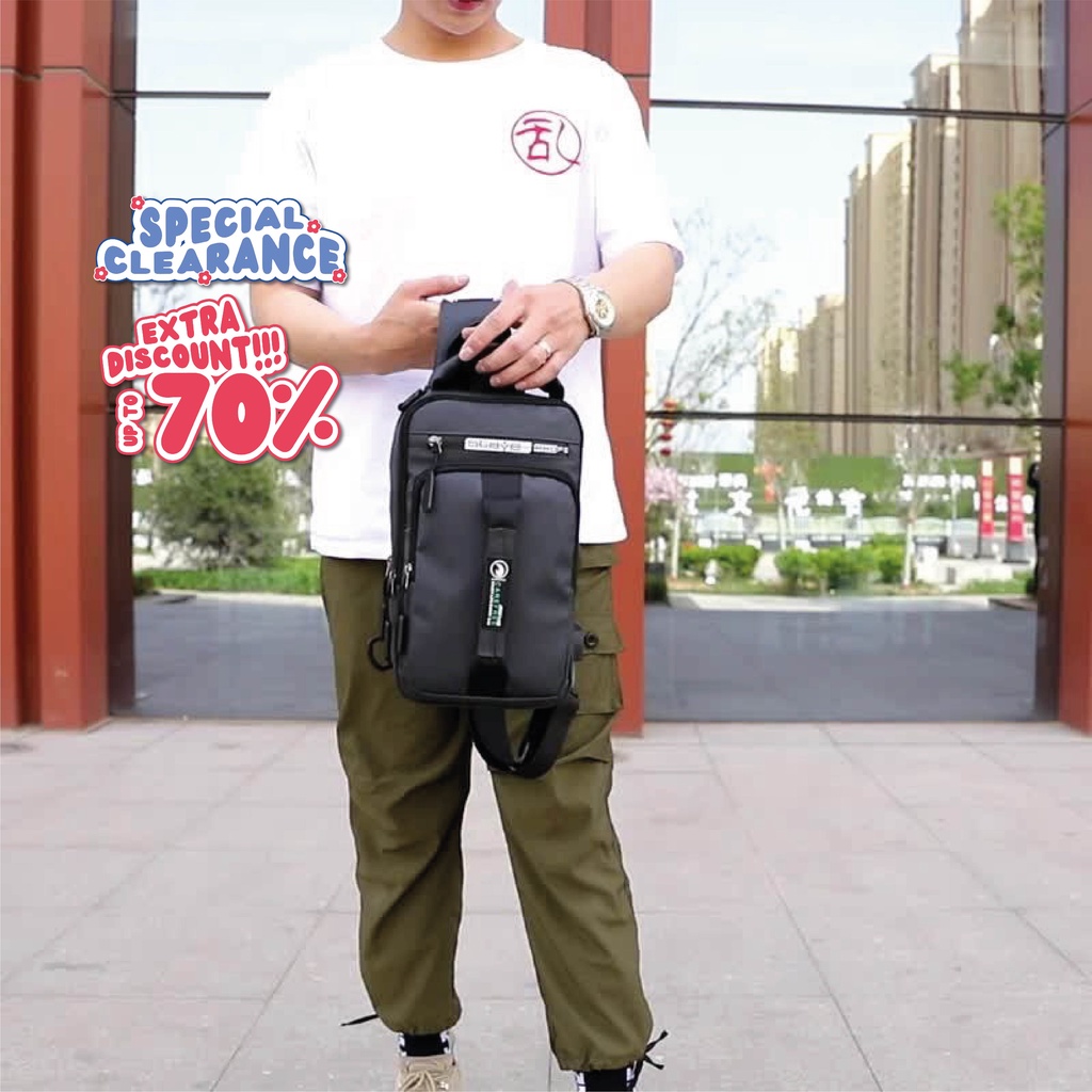 Tas Selempang Professional 3in1 Sling Bag - Backpack - Waist Bag Wanita Pria Remaja NR