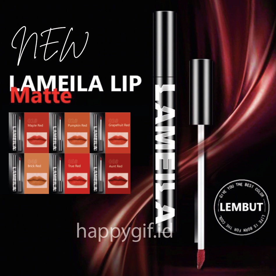 LAMEILA Lipstick Matte Velvet Korean Lipstik Waterproof LA208 1065