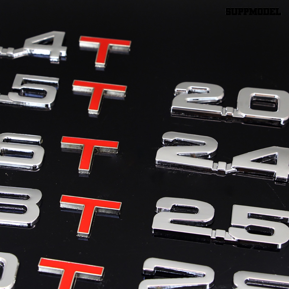 [Dekorasi] 3d Metal 1.6 1.8 2.0 3.0 T Logo Emblem Badge Mobil Styling Stiker Decals Decor