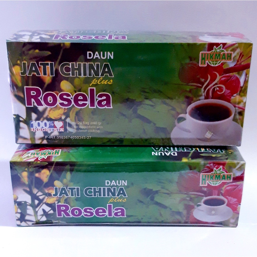 Teh Celup Jati China Plus Rosela Teh Herbal Jati Cina Plus Rosella