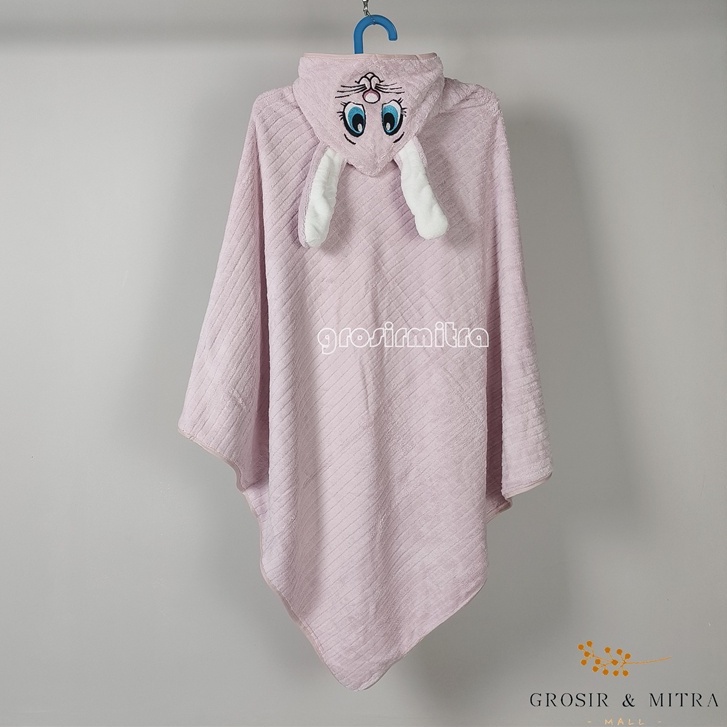 Ponco Anak Selimut Topi Bayi Blanket Handuk Anak Hoodie Bayi 3D Ponco Perlengkapan Kamar Mandi Lembut Halus Daya Serap Tinggi