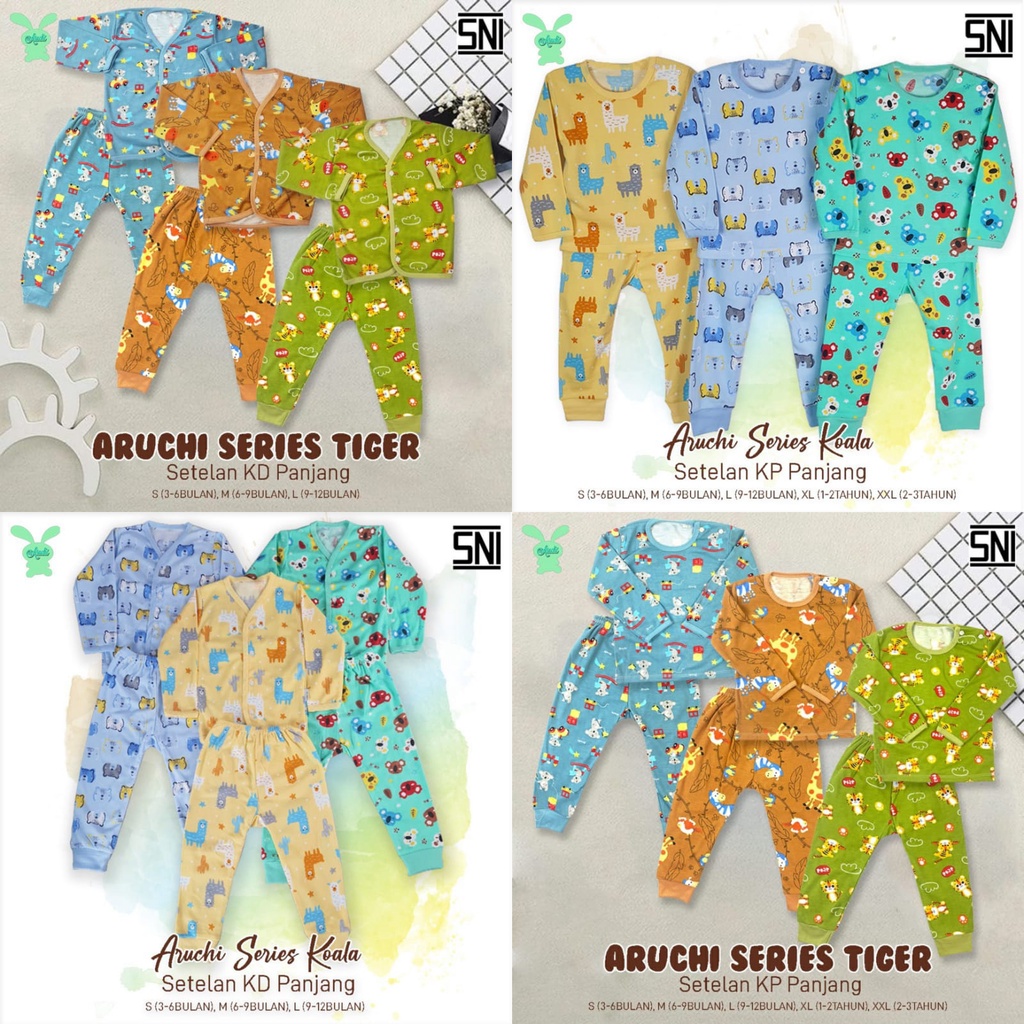 Setelan piyama Aruchi Setelan panjang TIGER / Koala HAPPINESS BABYSHOP