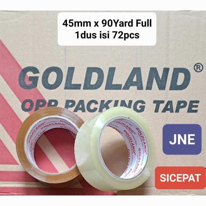 

Lakban Bening Lakban Coklat 45mm x 90Yard 1Dus (isi 72Roll)