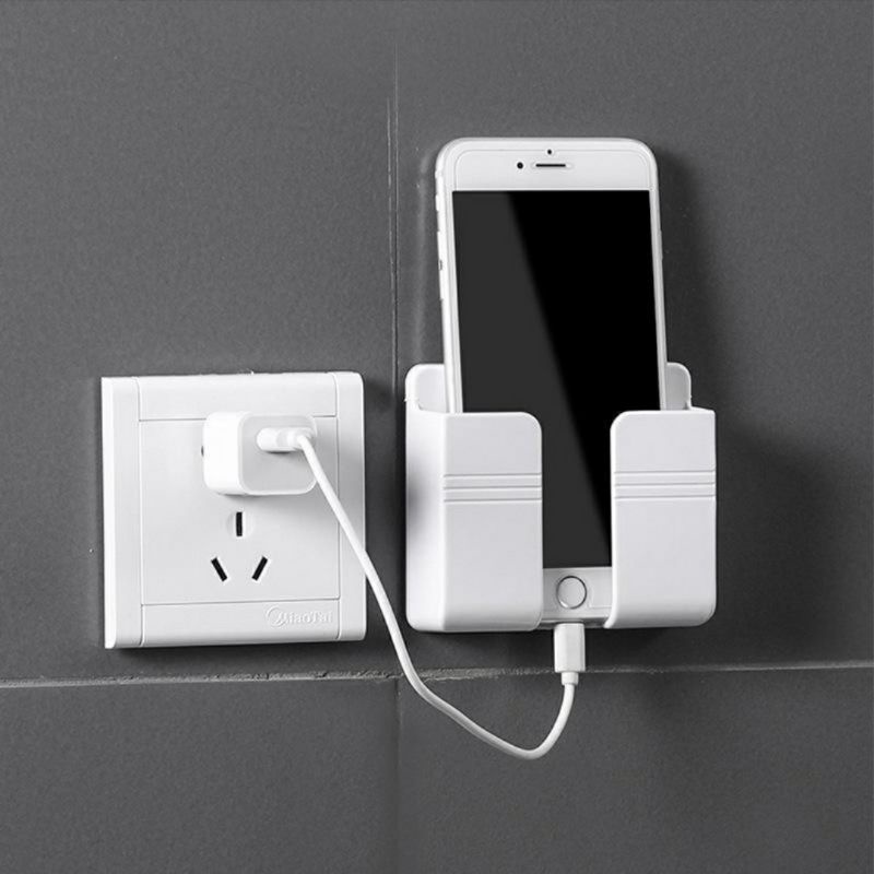 Holder HP Tempel Dinding Rak Serbaguna Colokan HP Remot Tempel Tembok Wall Phone Holder Tempat Handp