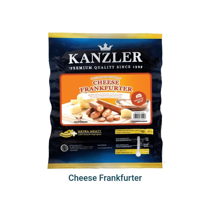 

Kanzler Cheese Frankfurter 360Gr