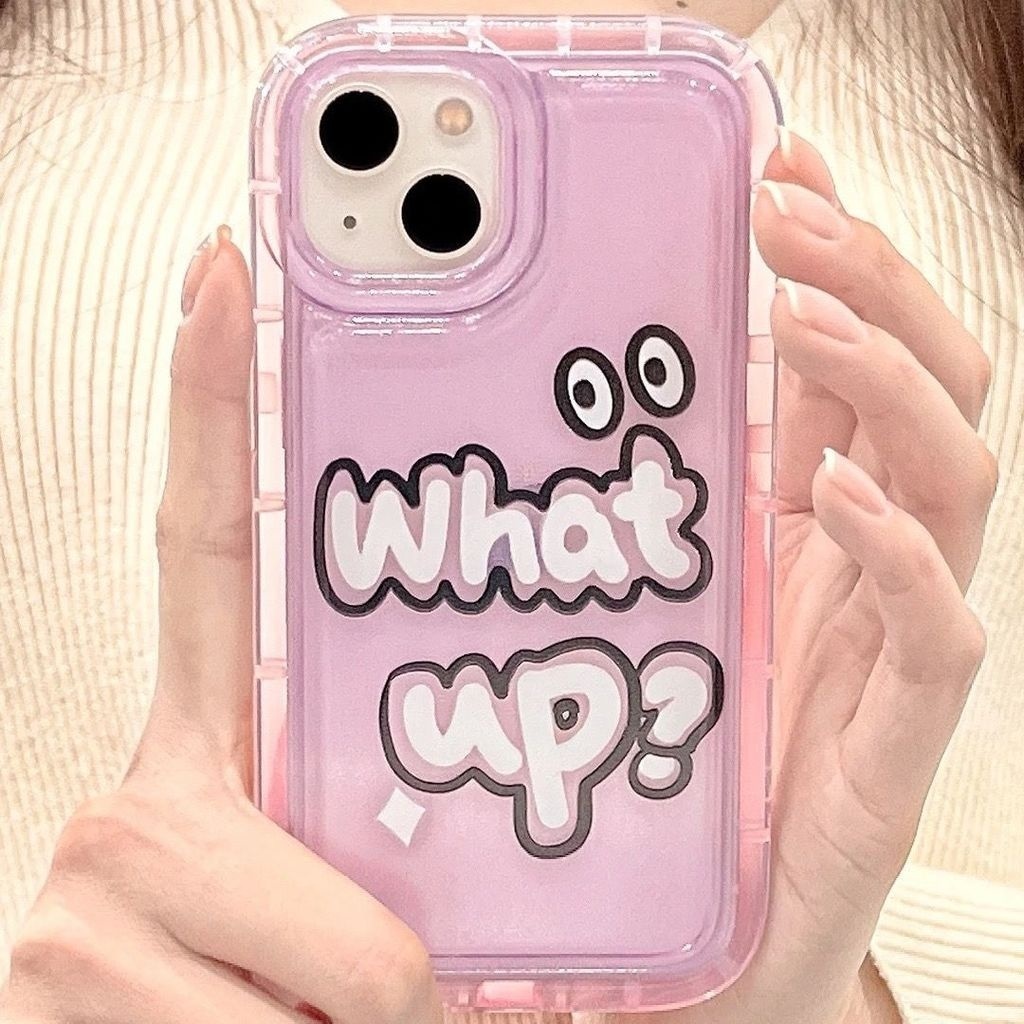 Case Motif Print Graffiti Bahasa Inggris Warna Ungu Untuk IPhone 12 13 14 11 Pro Max X Xs Max Xr Ffdr