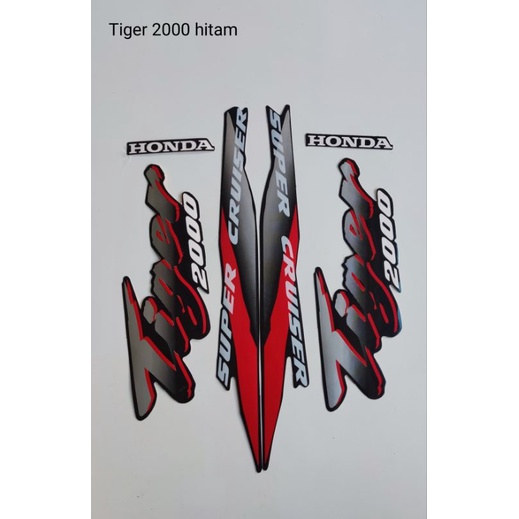 STRIPING ORI HONDA TIGER 2000) Hitam