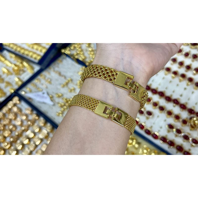 Fifi Fashion Gelang Lebar Fashion Terbaru Model Perhiasan Lapis Emas GL002