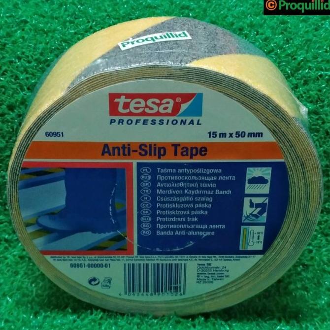 

Anti Licin Safety Walk tesa Anti Slip Tape Yellow Black 2 IN x 15 M