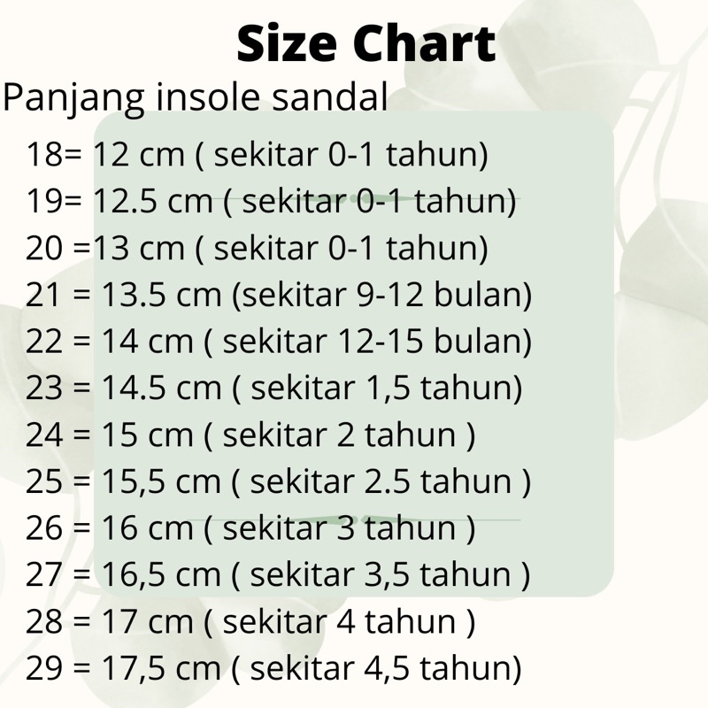 SANDAL BAIM KELAPA COCONUT ANAK &amp; BAYI