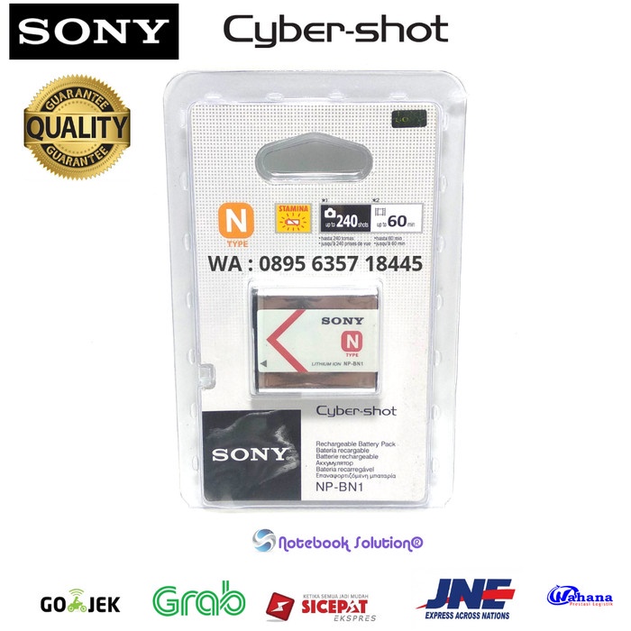 BATERAI CAMERA SONY NP-BN1 CYBER-SHOT DSC-TF1 TX30 W710 W730 WX150