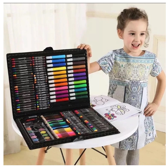 

CRAYON SET 208 PCS CRAYON OIL PASTE PENSIL WARNA LENGKAP