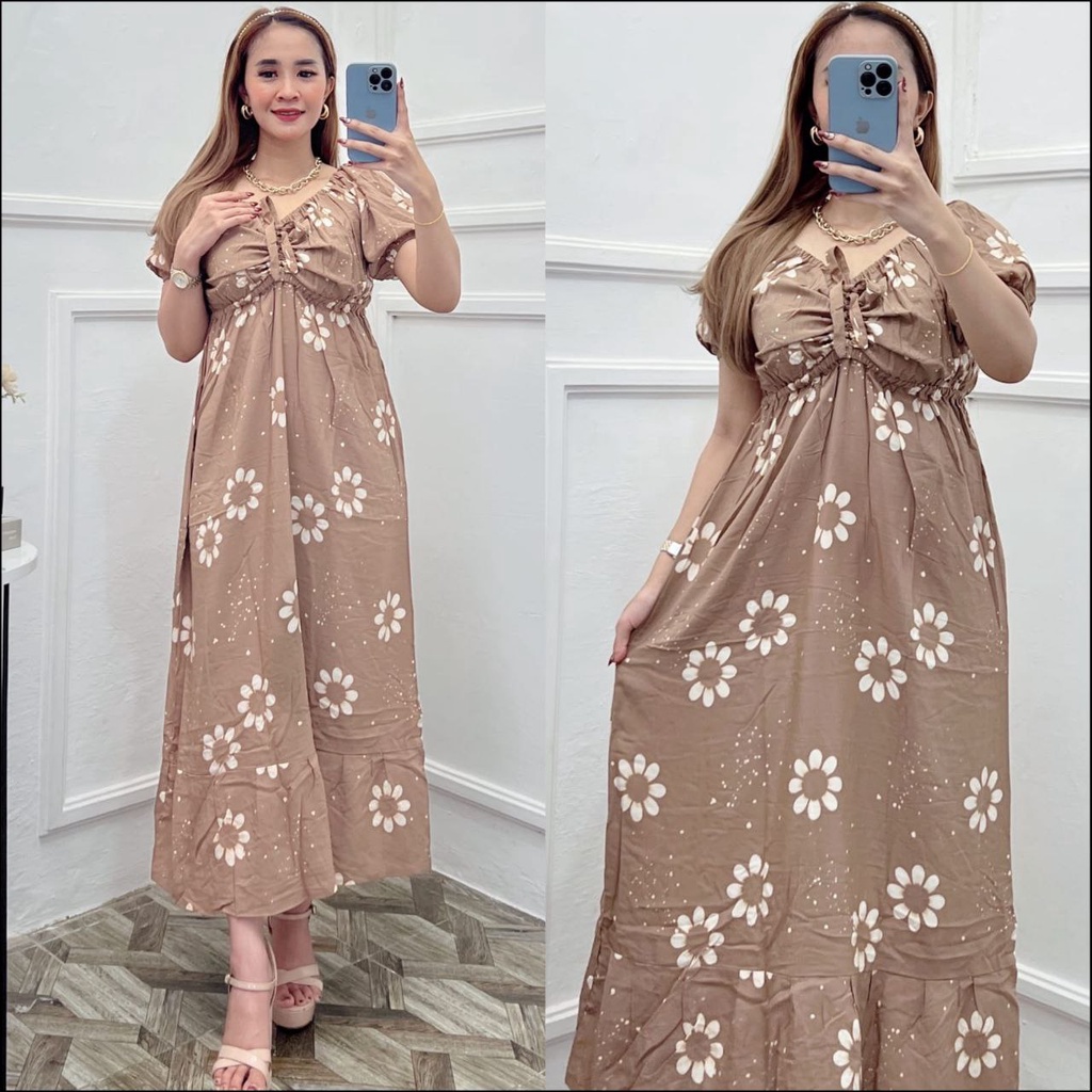 DASTER RAYON DRESS SERUT ELSA DASTER KEKINIAN VIRAL BISA COD