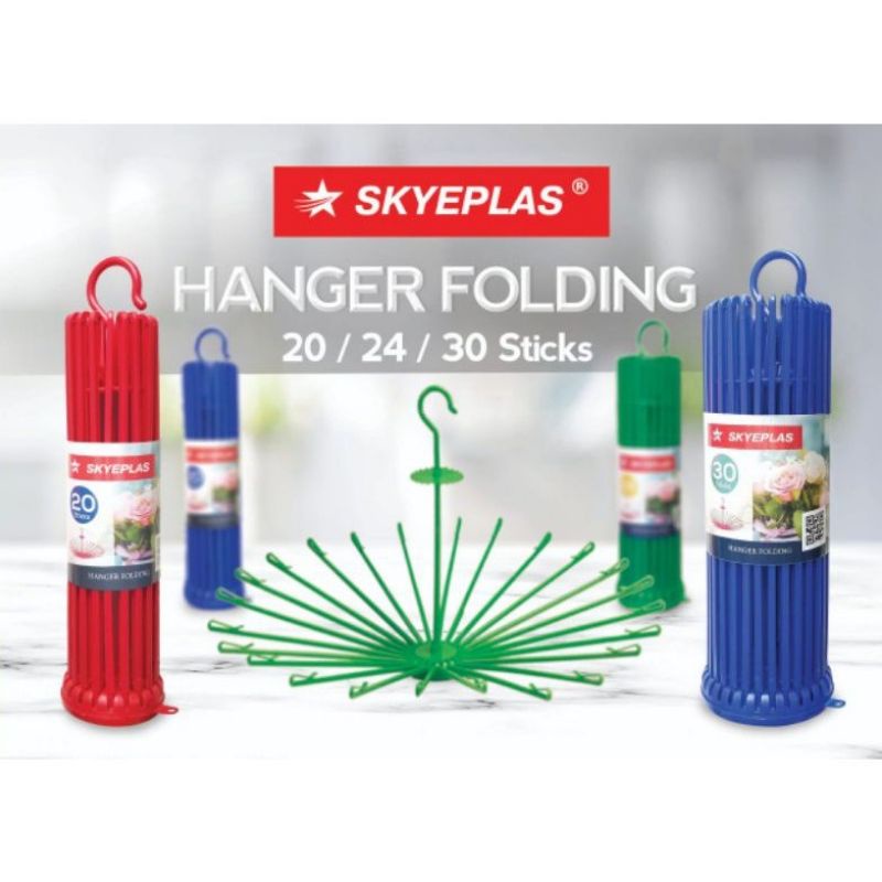 Merk Random Jemuran Baju Bayi / Folding Hanger / Gantungan Jemuran Bayi / Jemuran Lipat / Jemuran Pa