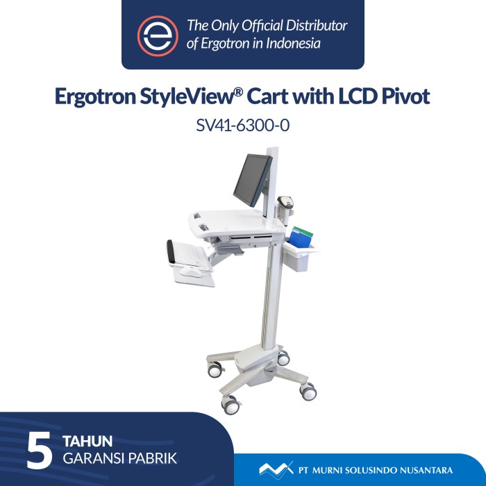 

ERGOTRON STYLEVIEW CART WITH LCD PIVOT (SV41-6300-0)