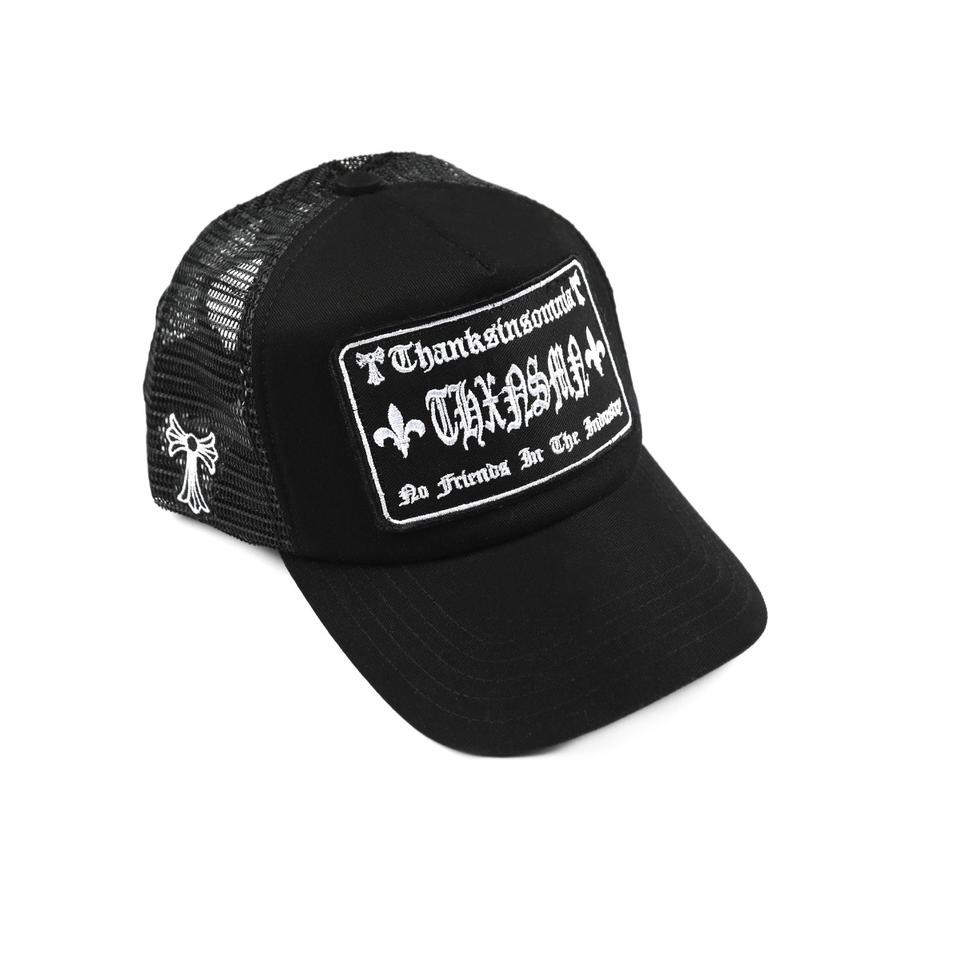 ★ DFZ Trucker Hat Tricera V3 All Black Thanksinsomnia ✺ (Stok Banyak)