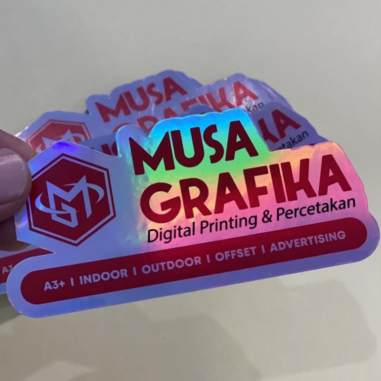 

ぉ Print Stiker Hologram Diecut Kisscut Laminasi Label Promosi ㅓ