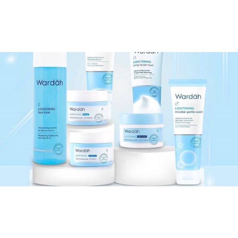 Wardah Lightening Day / Night Cream / Toner/Cleanser/Serum/Krim Siang/Malam/face mist