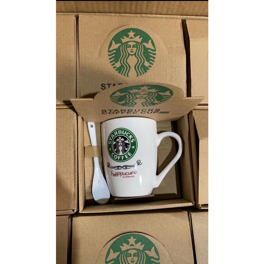 GELAS CANGKIR MUG KERAMIK / GELAS SET STRABUCKS TERMURAH / COFFEE CUP / CANGKIR SET KOPI