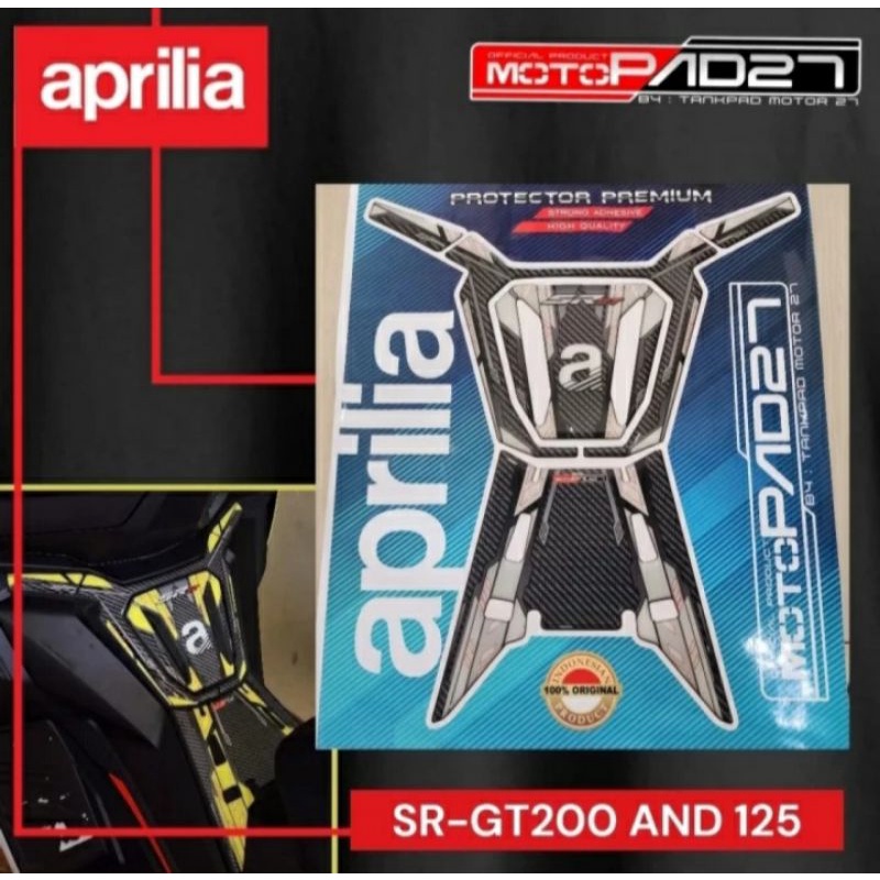 Stiker Resin Deckpad Tankpad APRILIA SR-GT 200 Premium