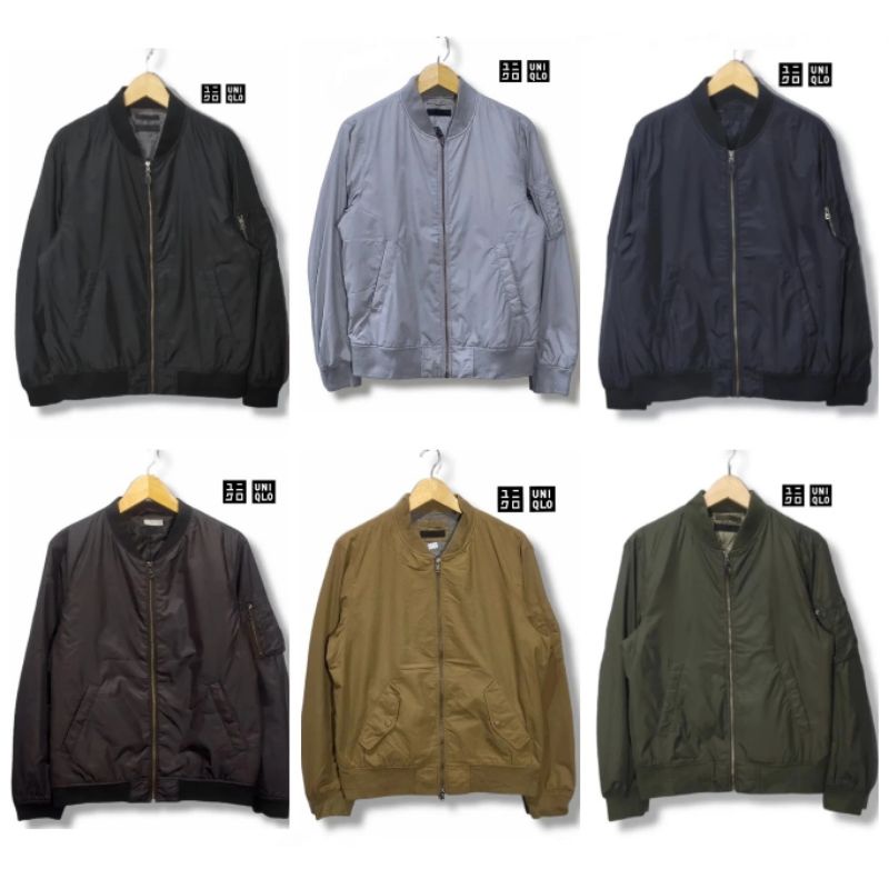 UNIQLO GU Bomber Jacket Branded Pria Men Casual Jacket PL