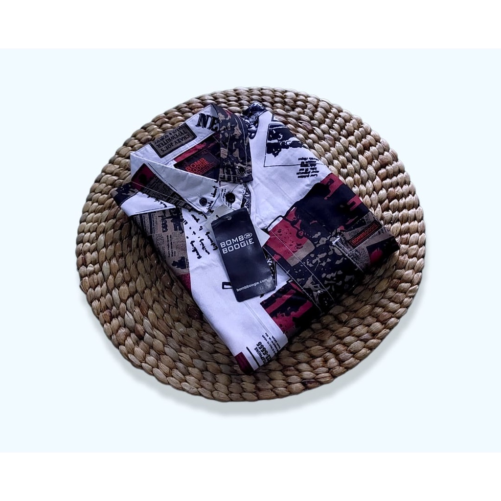 Kemeja Motif Pantai Pria Dan Wanita / Hem Surfing Motif Daun Kemeja Pantai Pria Lengan Pendek