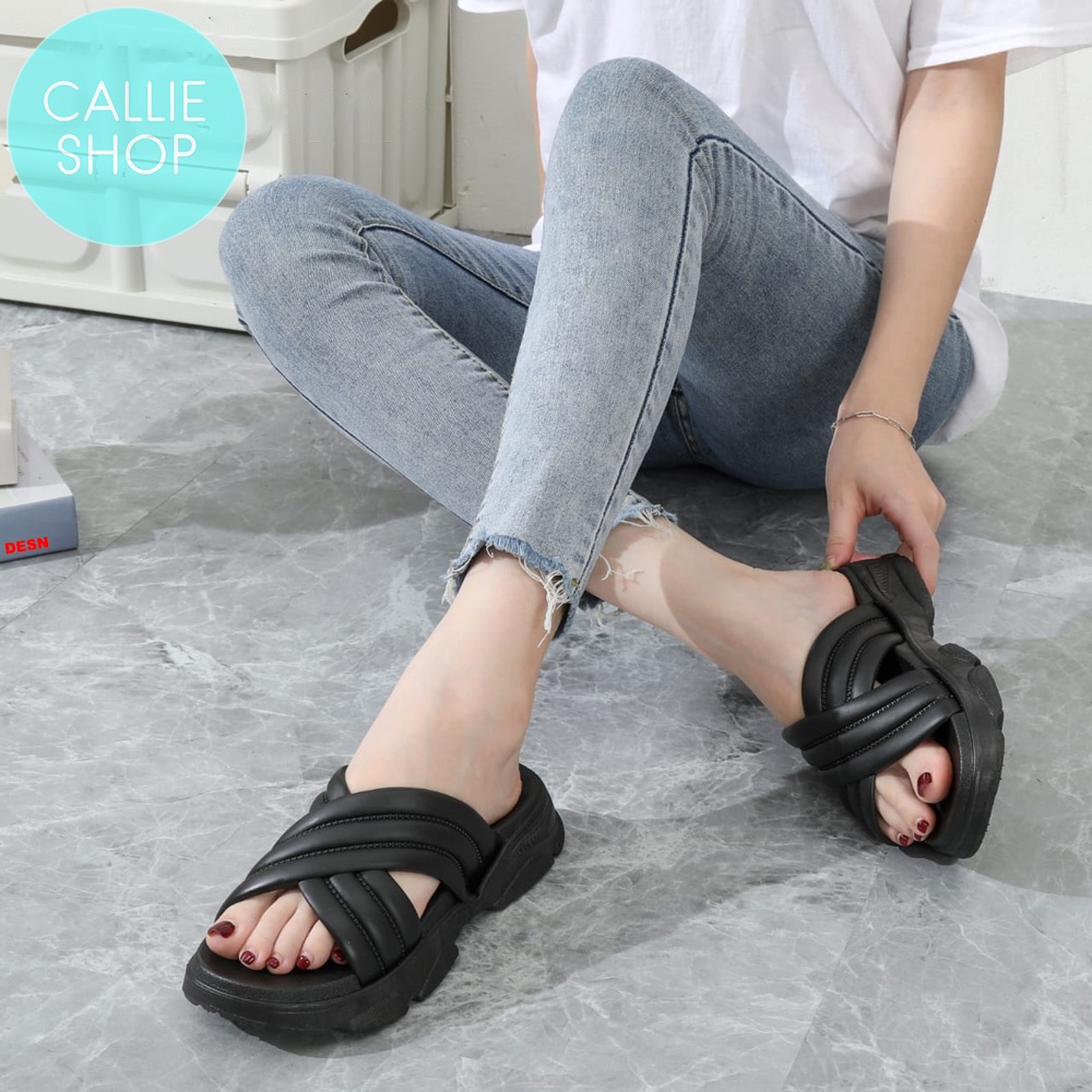 Sandal Ryder Tali Silang Jelly Platform Import Tebal 2201-K6 RDRTL3X 2268-6